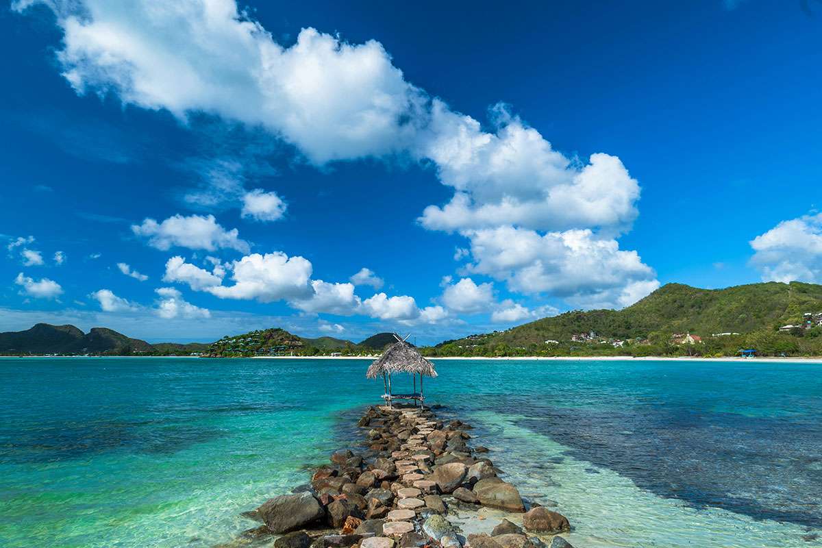 turquoise waters Antigua and Barbuda