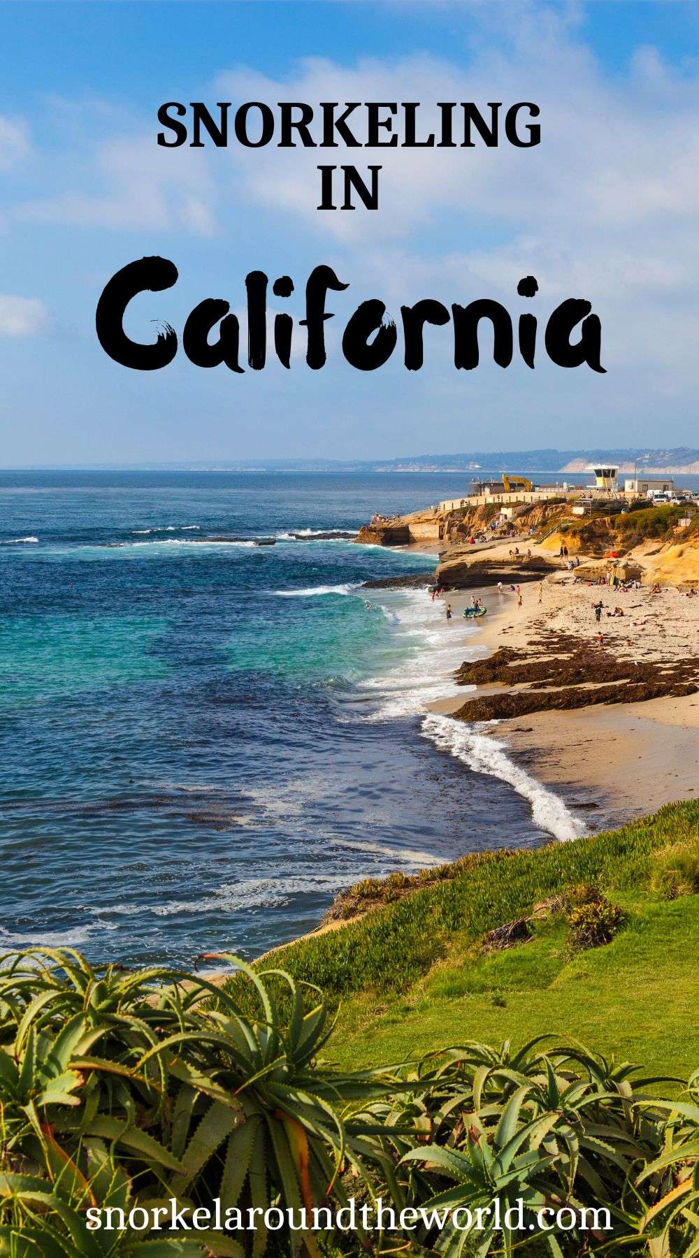 California snorkeling guide - pin image