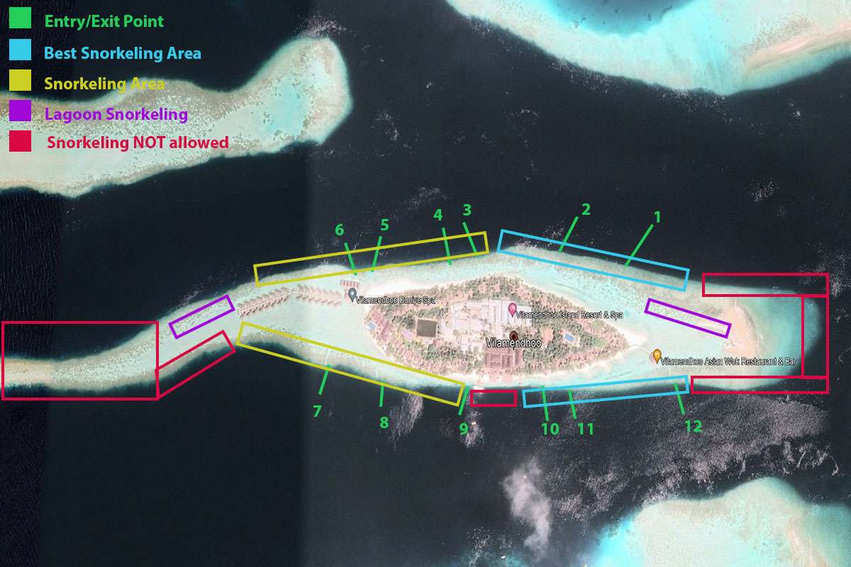 Vilamendhoo snorkeling map (updated)