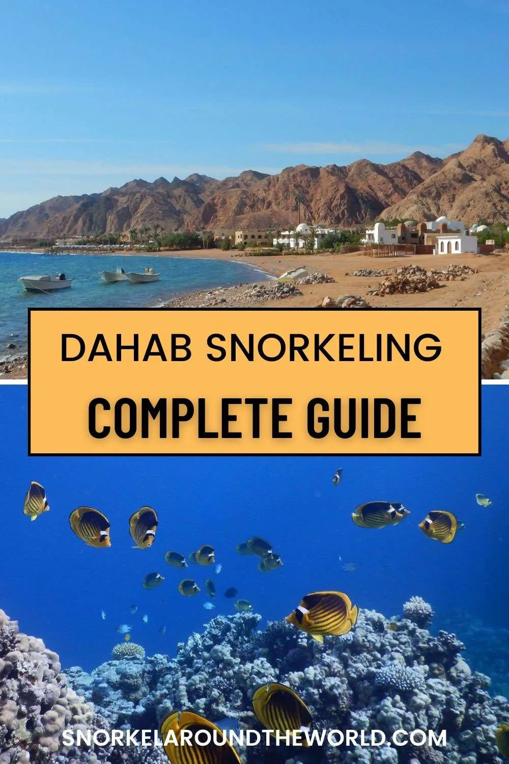 Dahab snorkeling spots guide - Pinterest image