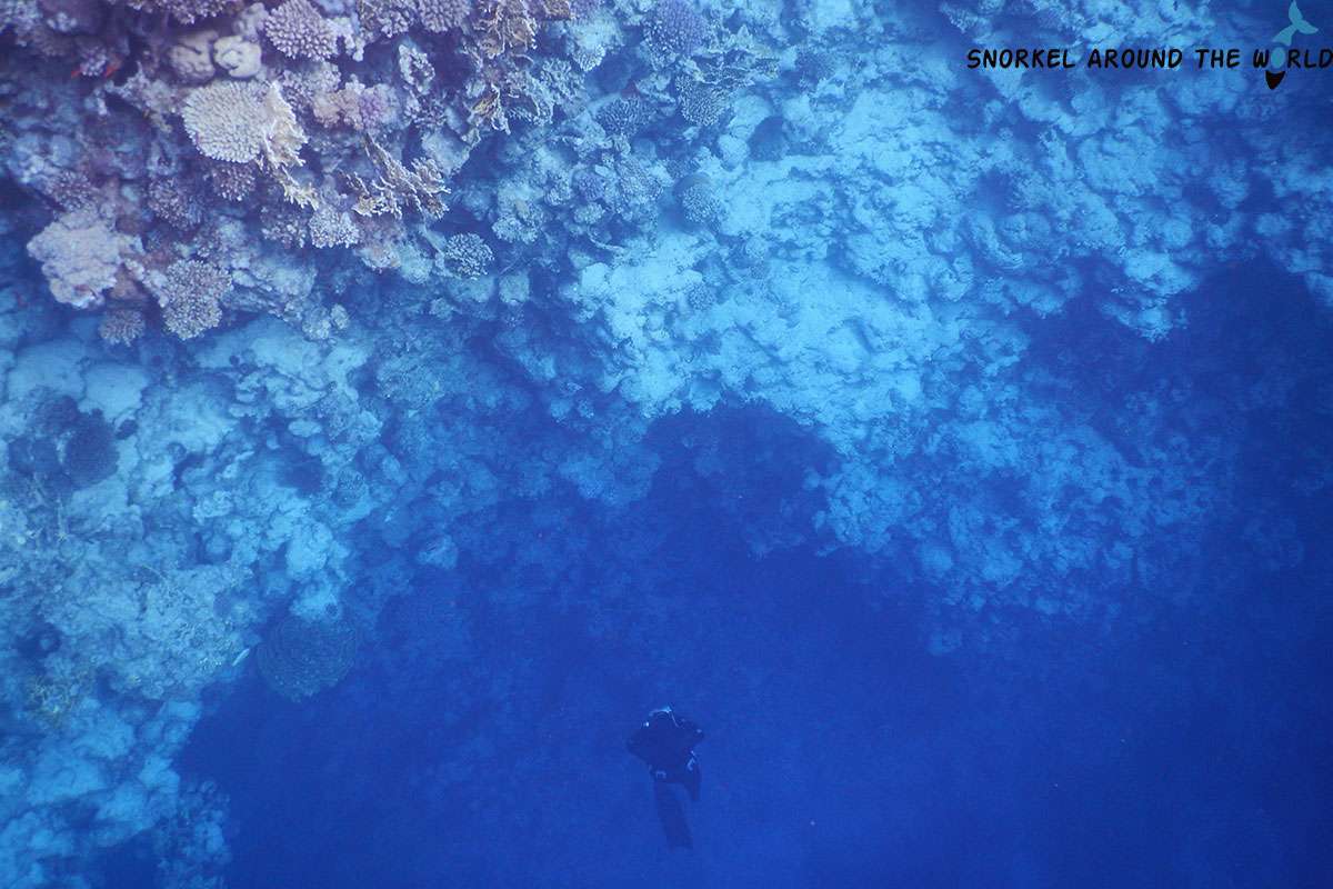 Inner reef of the Blue Hole in Dahab