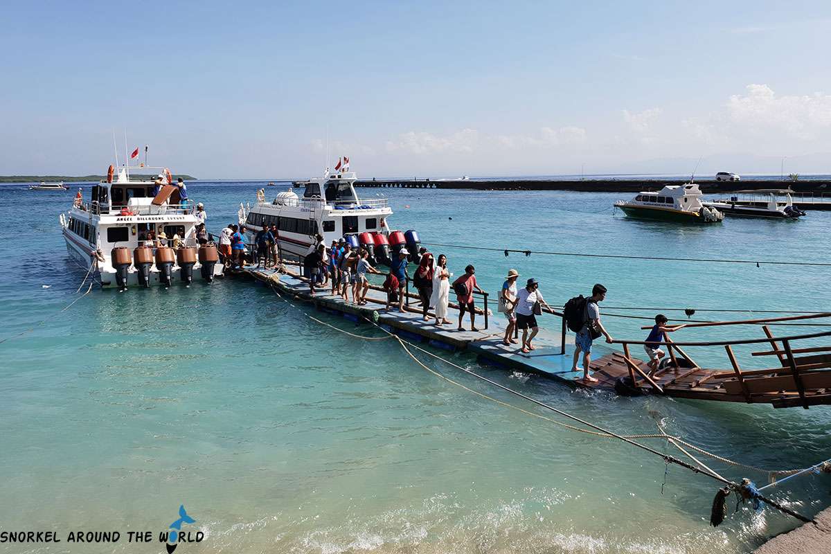 speedboats in Nusa Penida - Toya Pakeh Harbor