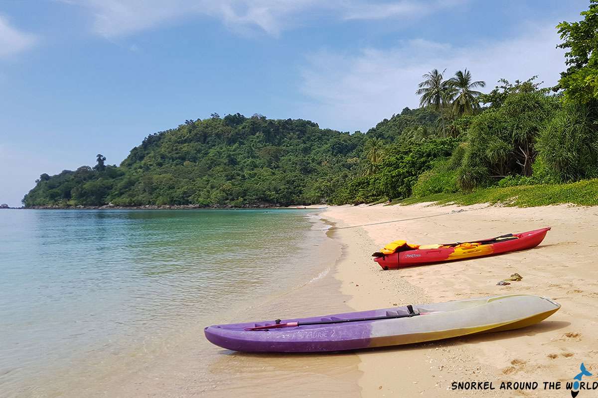 Kayaks on Paradise Beach