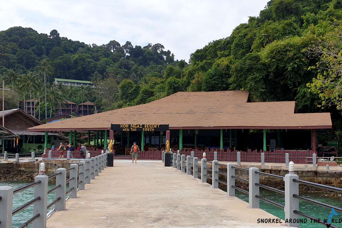 Arriving to Koh Ngai Resort in Thailand
