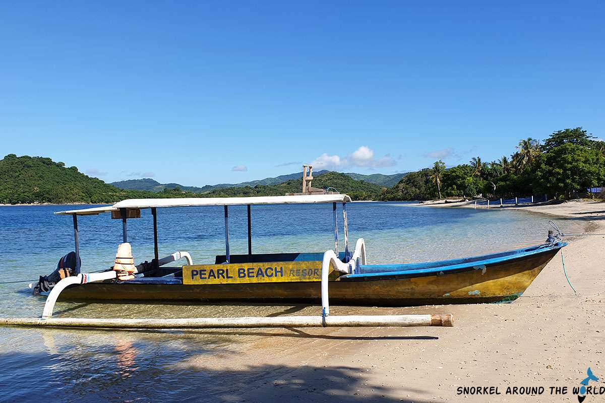 Pearl Beach Resort transfer boat