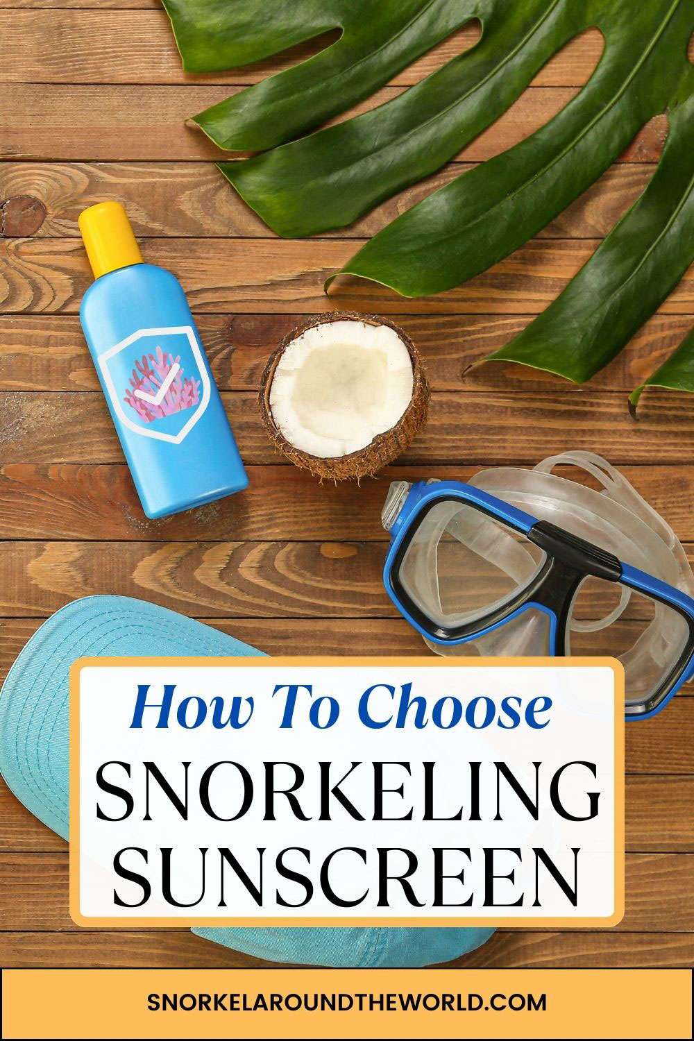 sunscreen for snorkeling - Pinterest image