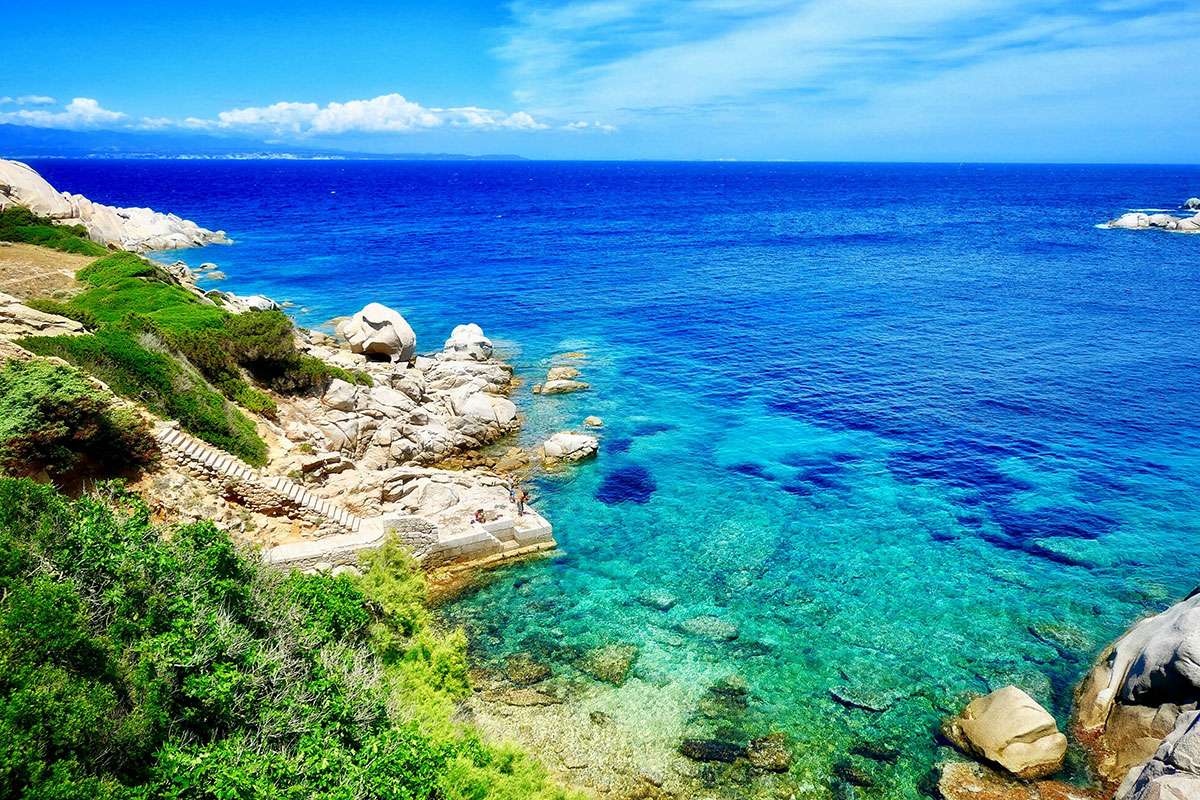 Capo Testa coastline