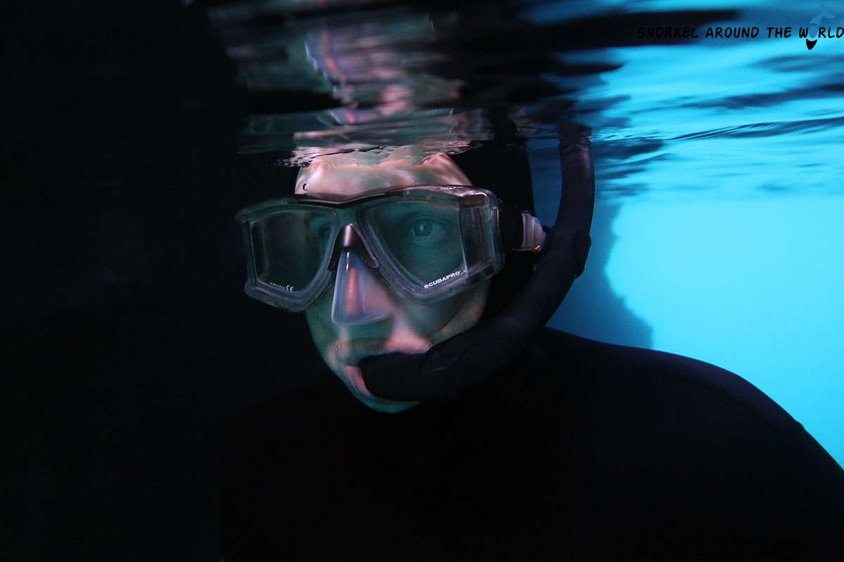 Panoramic wide view snorkel mask