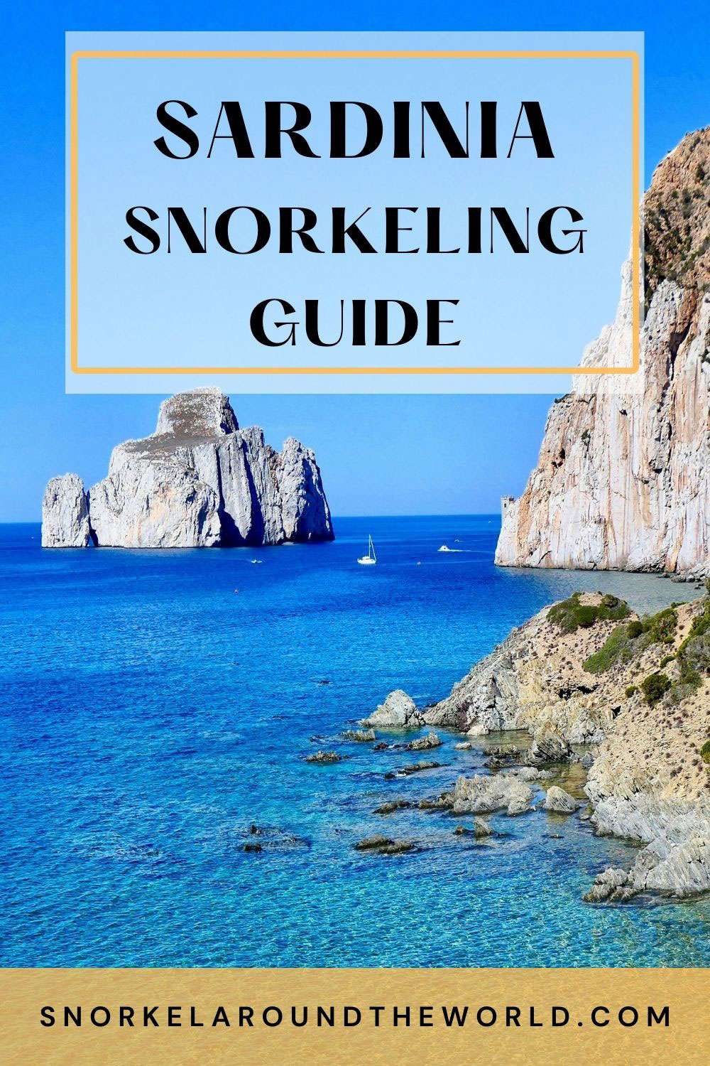Sardinia snorkeling guide - pin image